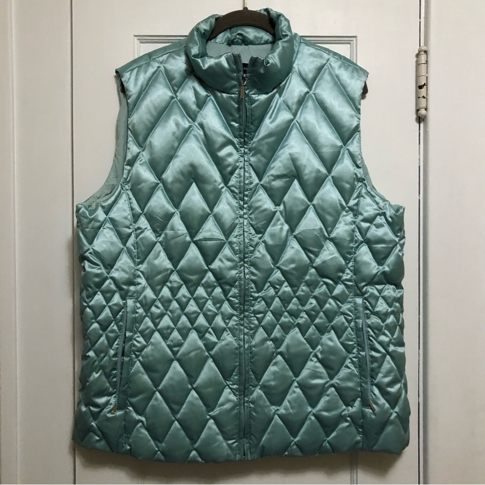 Lands’ End XL Mint Blue Puffer Vest